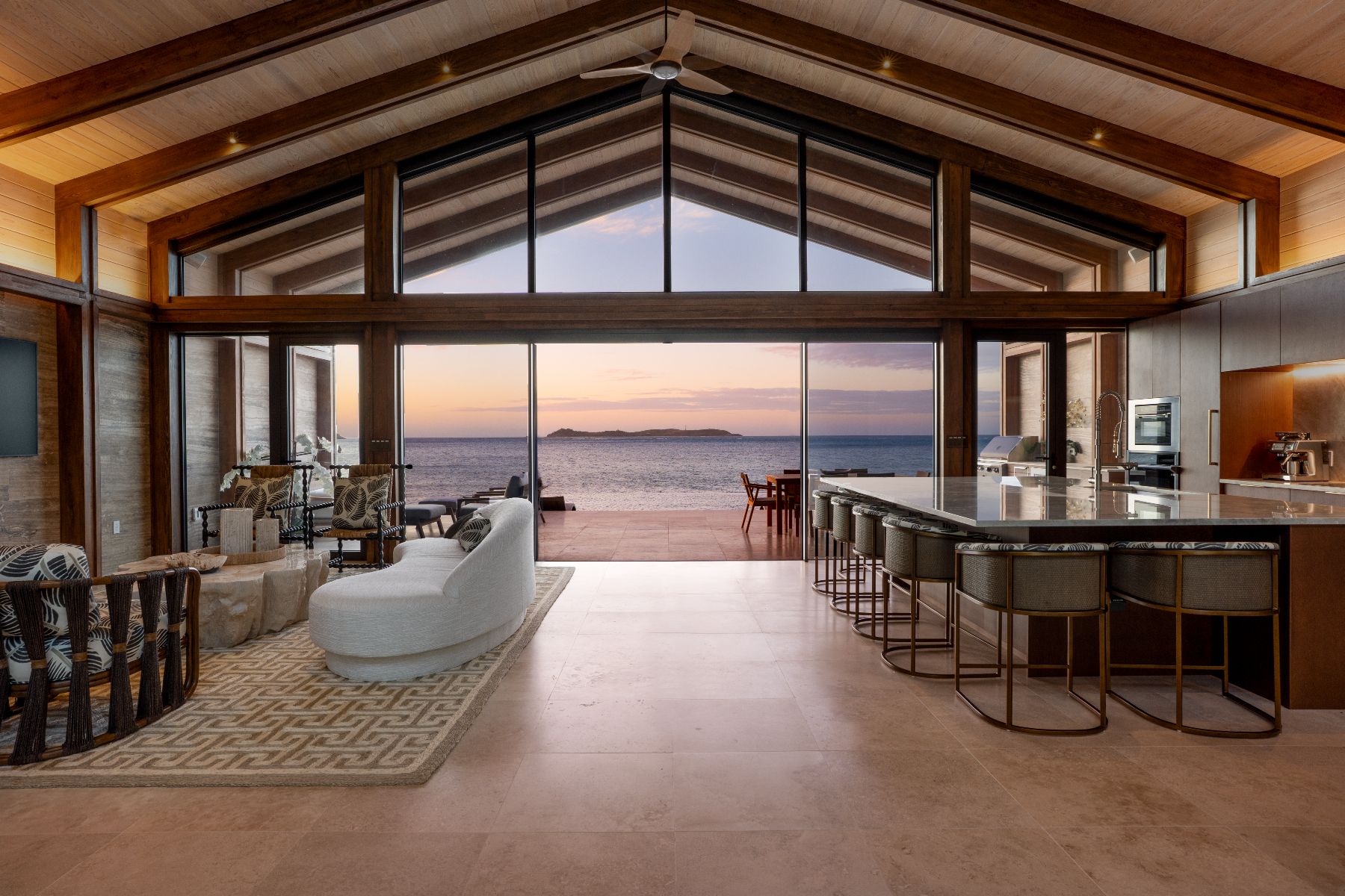 Great room at Casino Royale in Oil Nut Bay in the British Virgin Islands