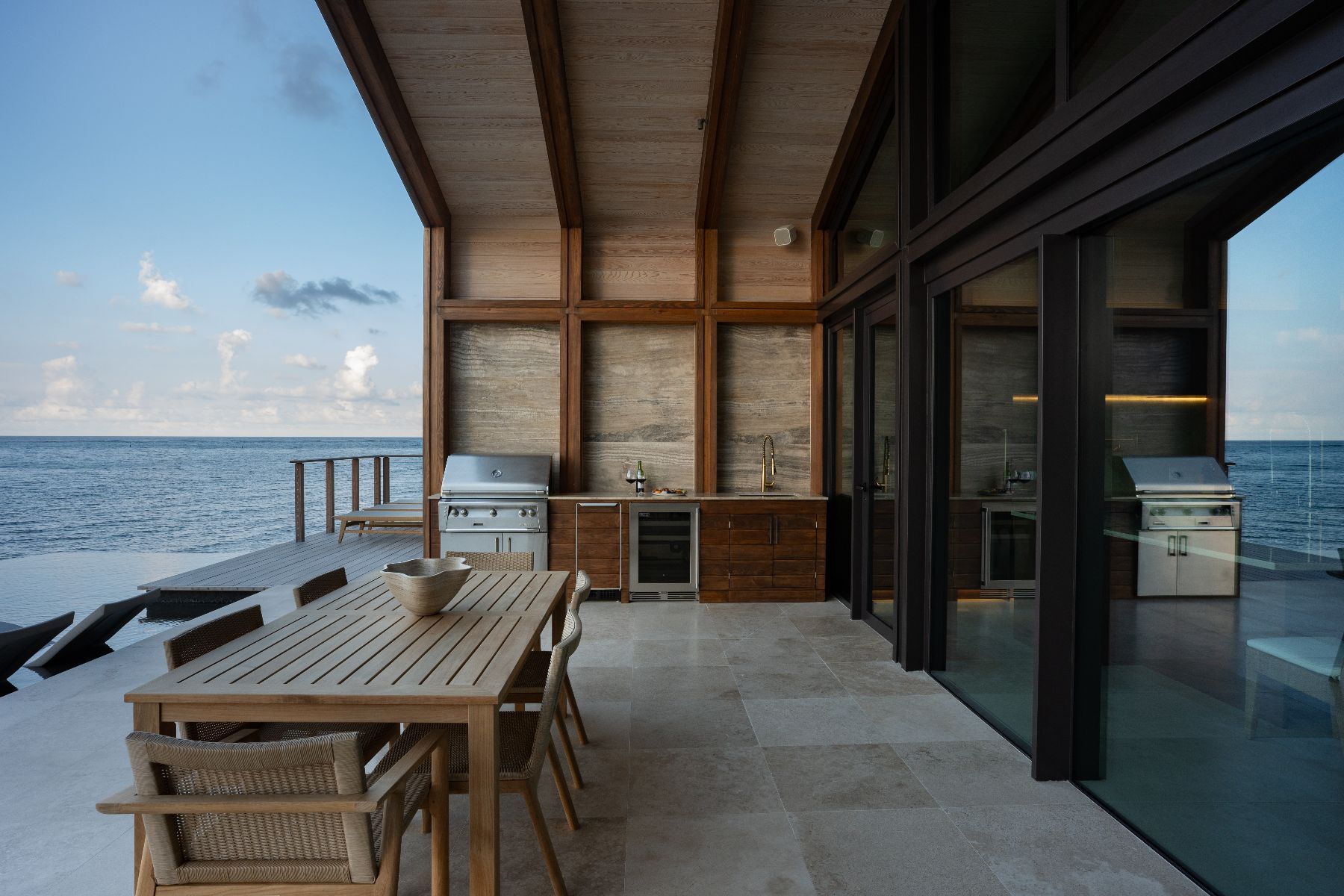 Outdoor dining at Casino Royale in Oil Nut Bay in the British Virgin Islands