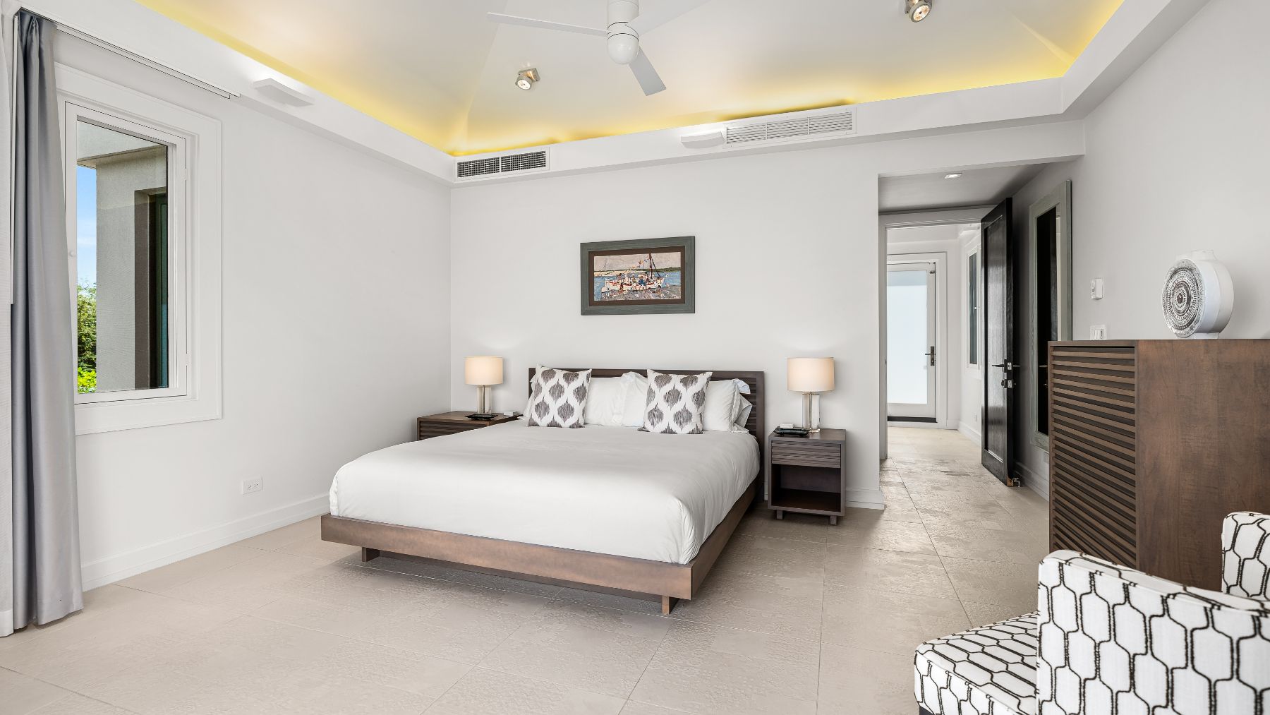 Bedroom at Nora Hazel House in the British Virgin Islands, Caribbean