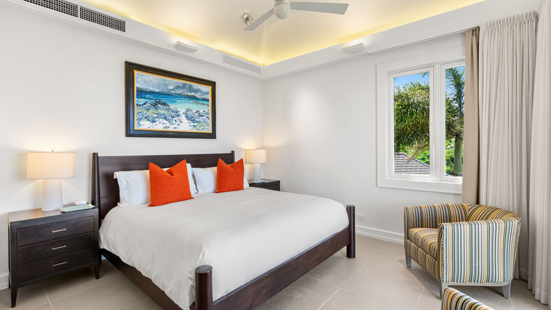 Bedroom at Nora Hazel House in the British Virgin Islands, Caribbean