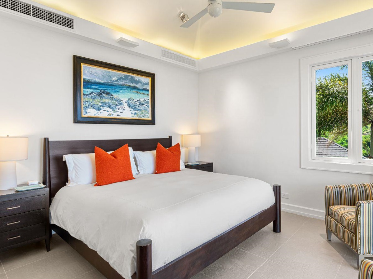 Bedroom at Nora Hazel House in the British Virgin Islands, Caribbean