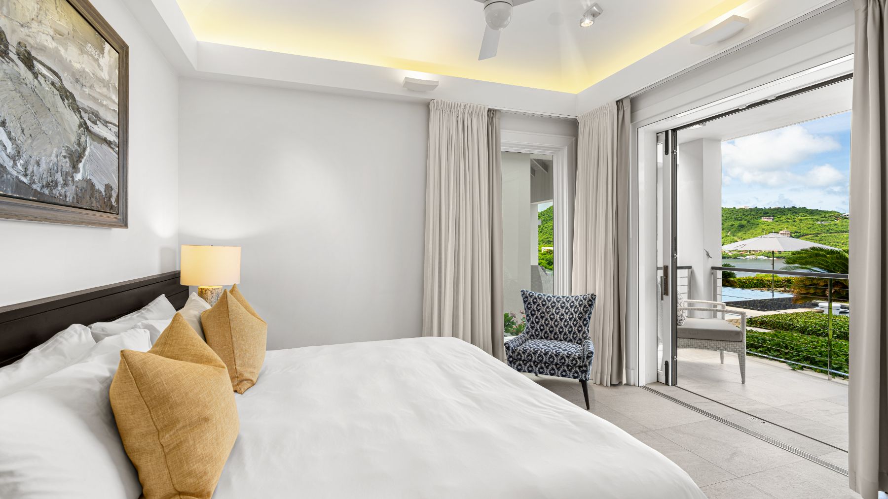 Bedroom at Nora Hazel House in the British Virgin Islands, Caribbean
