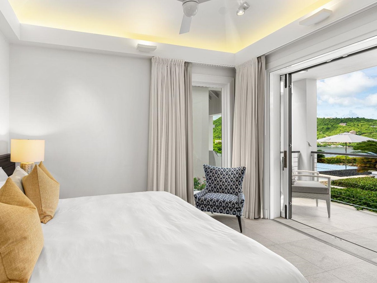 Bedroom at Nora Hazel House in the British Virgin Islands, Caribbean