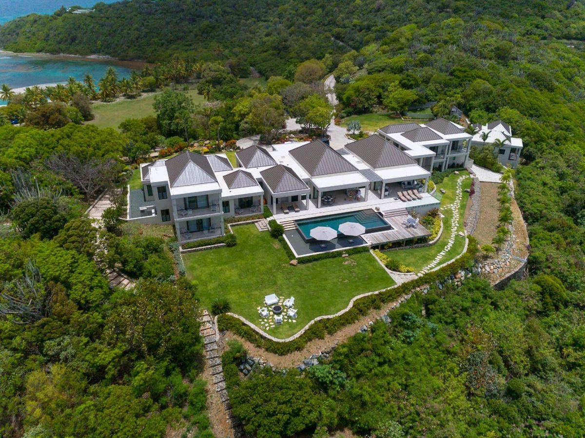 Exterior of at Nora Hazel House in the British Virgin Islands