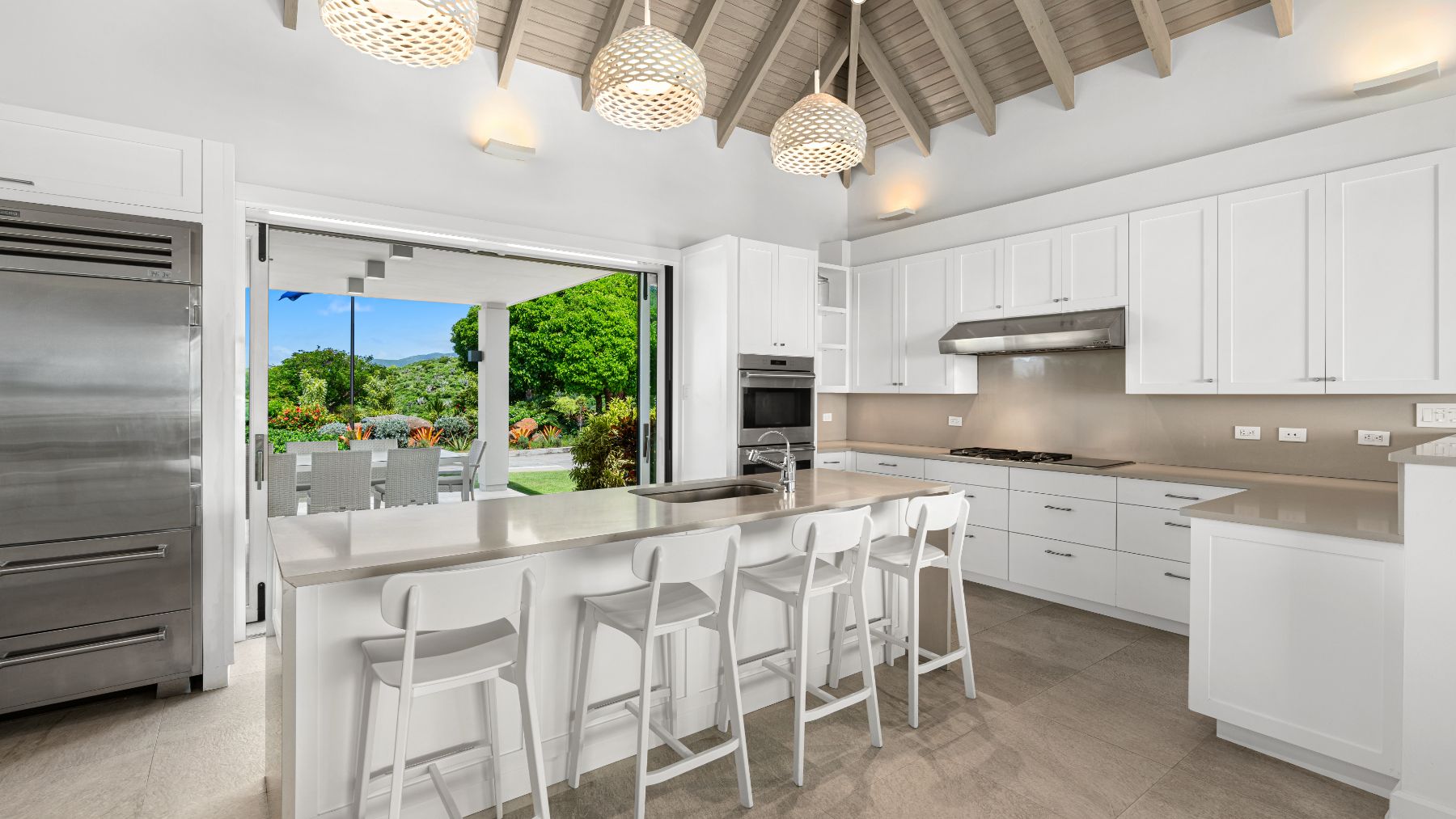 Kitchen at Nora Hazel House in the British Virgin Islands, Caribbean