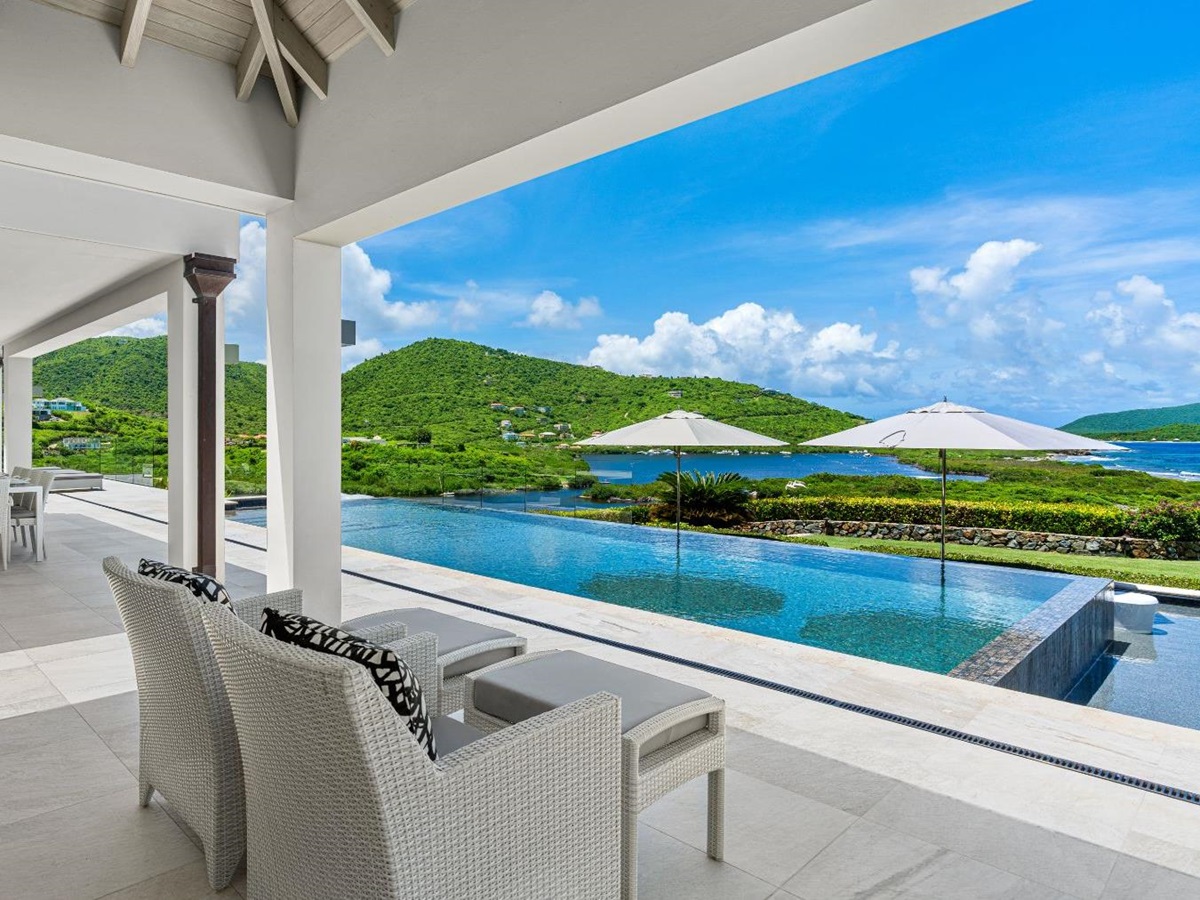 View from Nora Hazel House in the British Virgin Islands, Caribbean