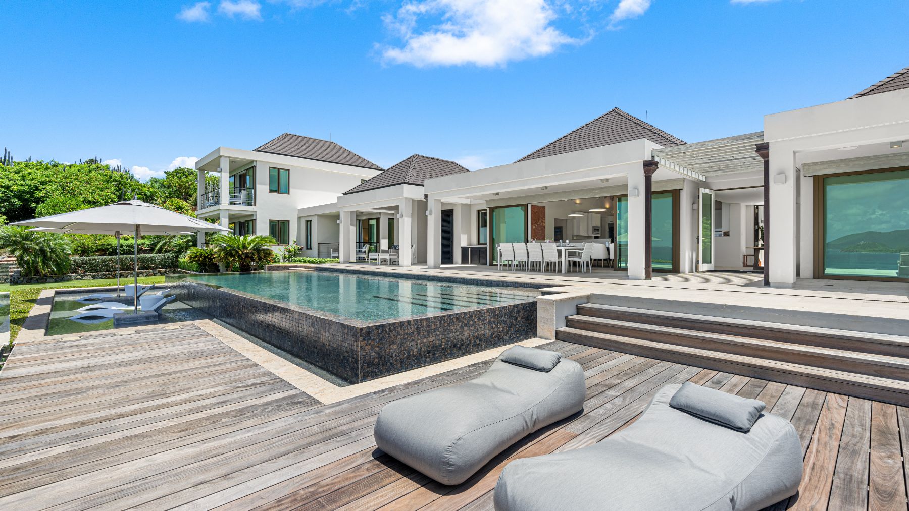 Pool at Nora Hazel House in the British Virgin Islands, Caribbean