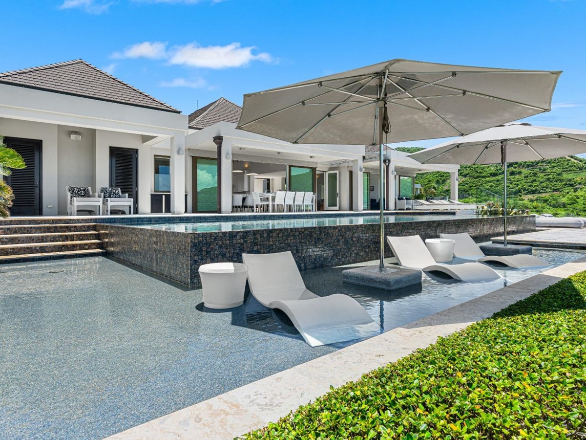 Pool at Nora Hazel House in the British Virgin Islands, Caribbean