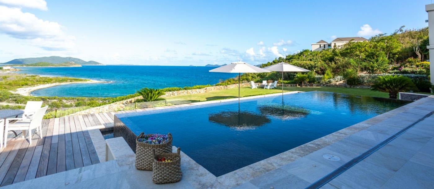 Pool View at Nora Hazel House in the British Virgin Islands