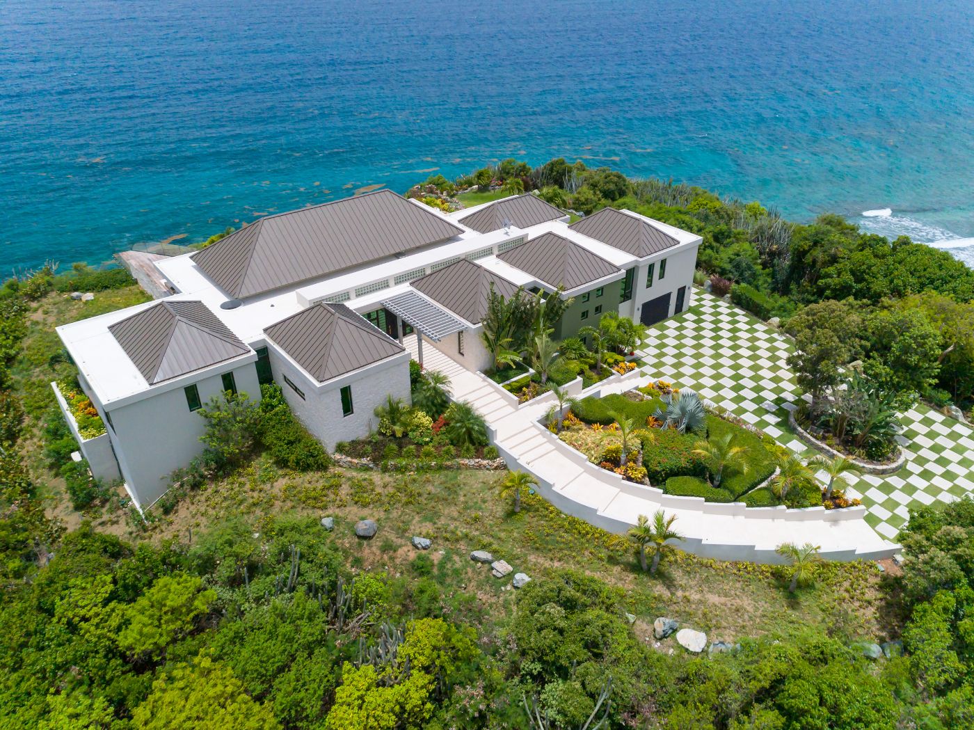 Aerial View from Osprey House in the British Virgin Islands