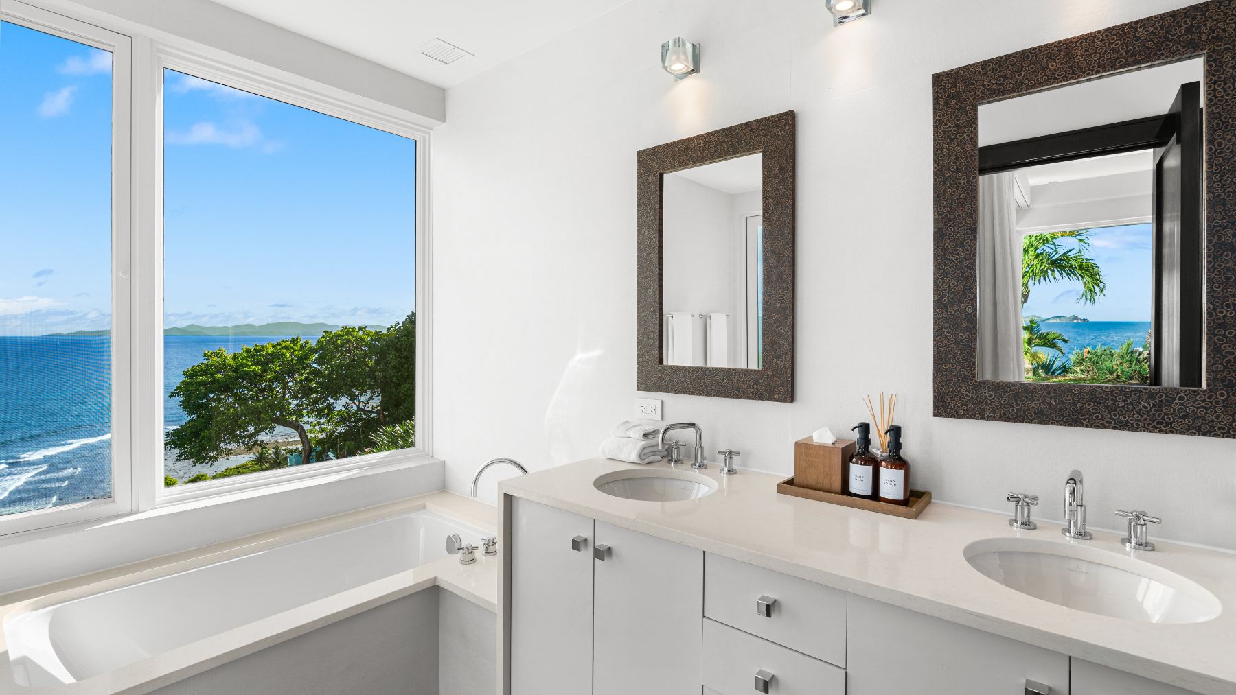 Bathroom at Osprey House in the British Virgin Islands, Caribbean