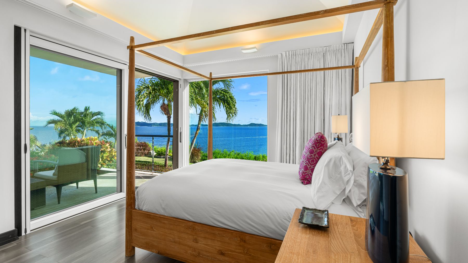 Bedroom at Osprey House in the British Virgin Islands, Caribbean