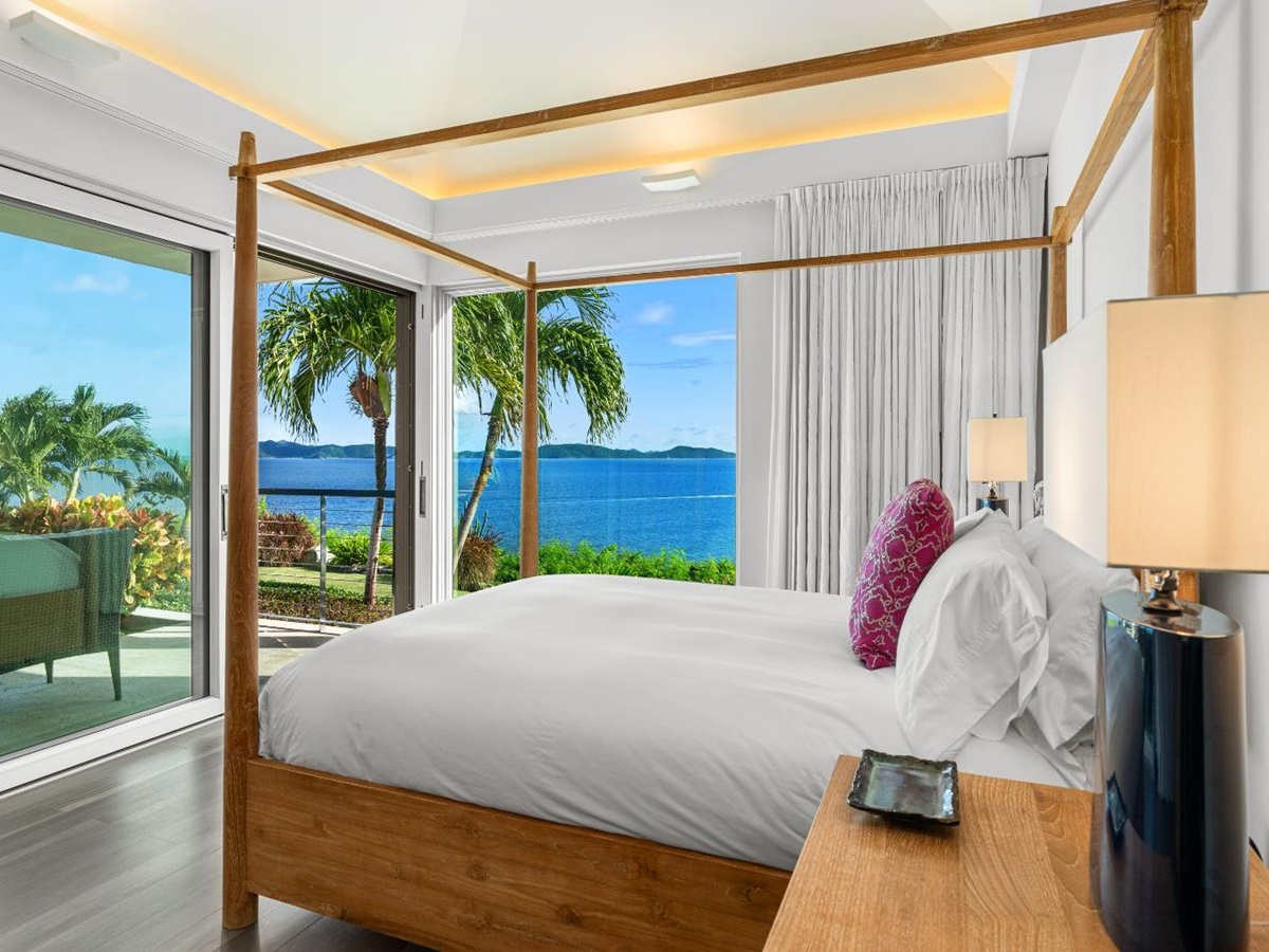 Bedroom at Osprey House in the British Virgin Islands, Caribbean