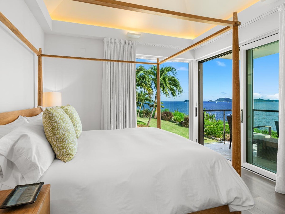 Bedroom at Osprey House in the British Virgin Islands, Caribbean