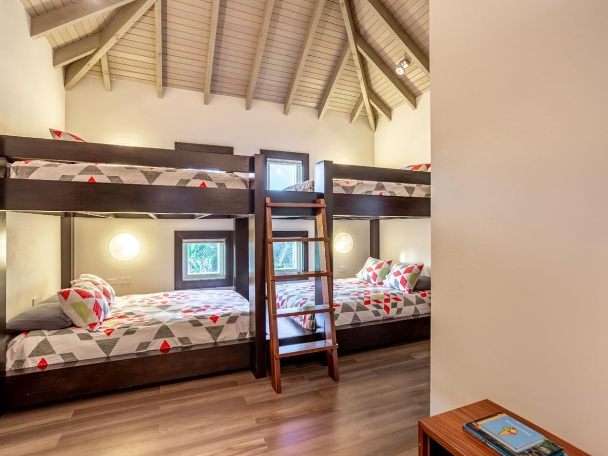 Bunk Room at Osprey House in the British Virgin Islands