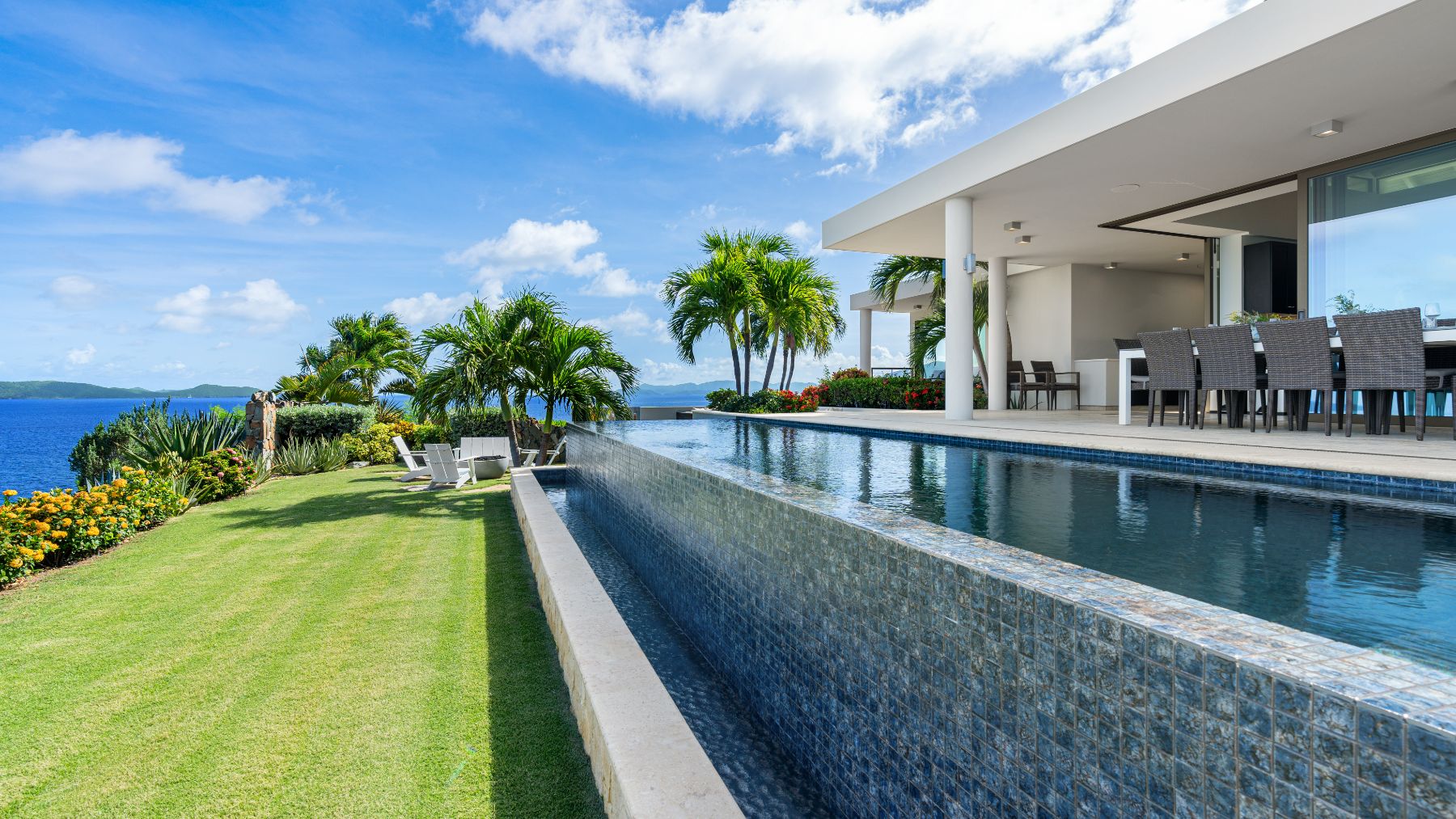 Pool at Osprey House in the British Virgin Islands, Caribbean
