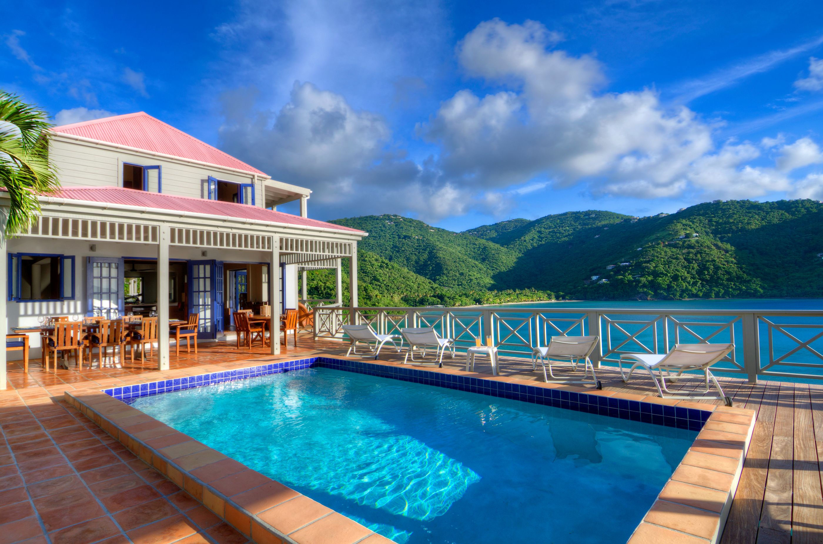 The swimming pool of Outer Banks, British Virgin Islands