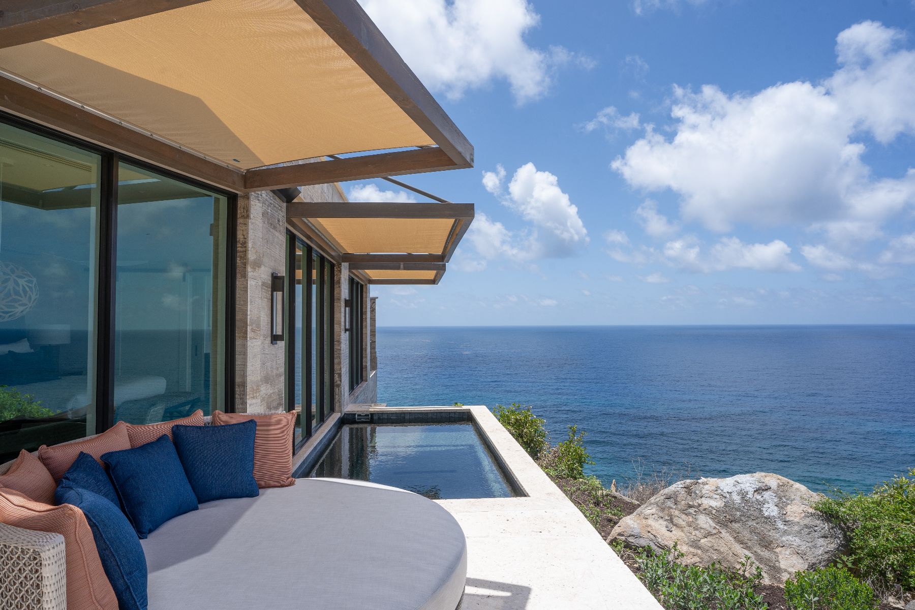 Plunge pool in honeymoon suite at Quintessa in Oil Nut Bay in the British Virgin Islands