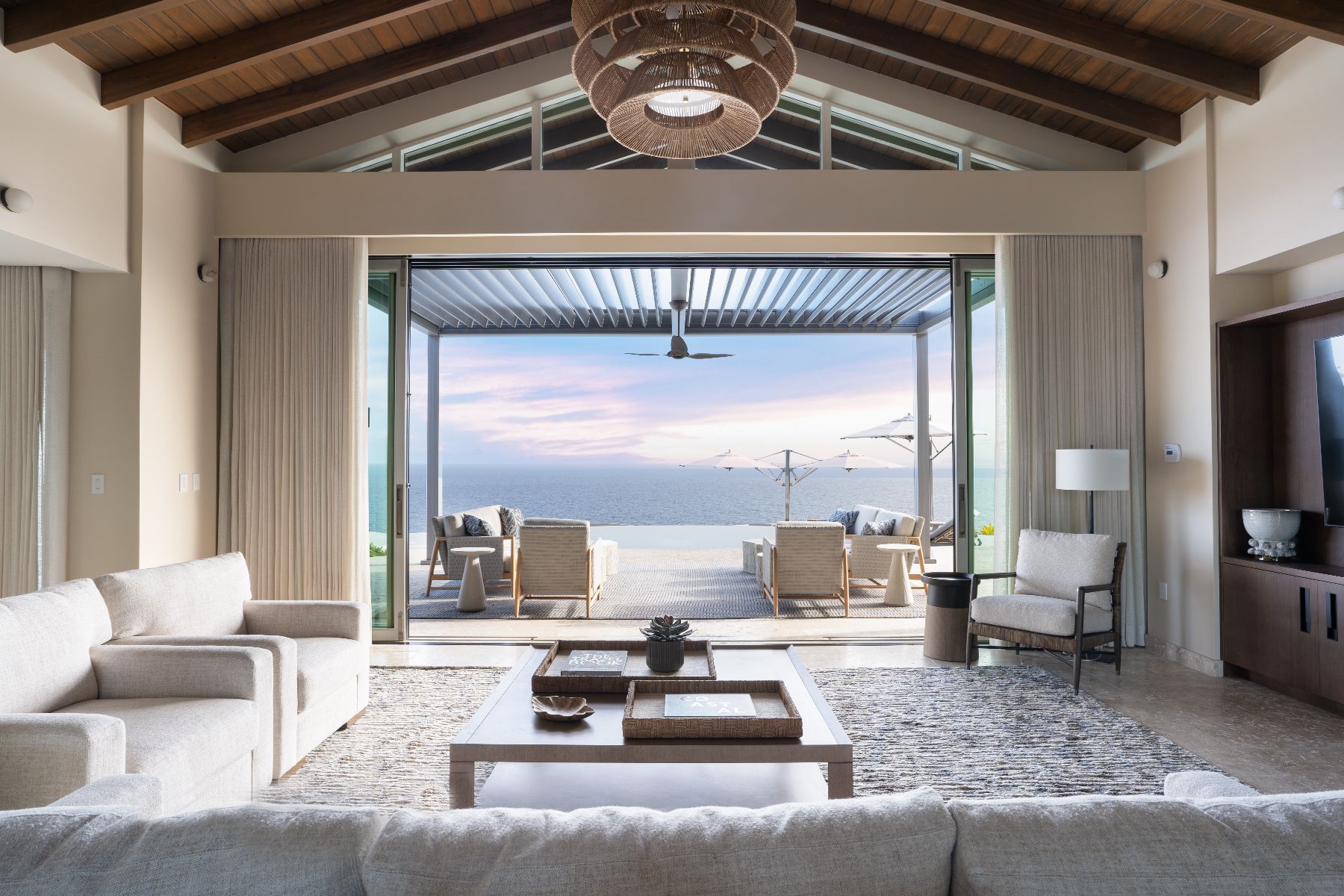 Sitting room at Quintessa in Oil Nut Bay in the British Virgin Islands