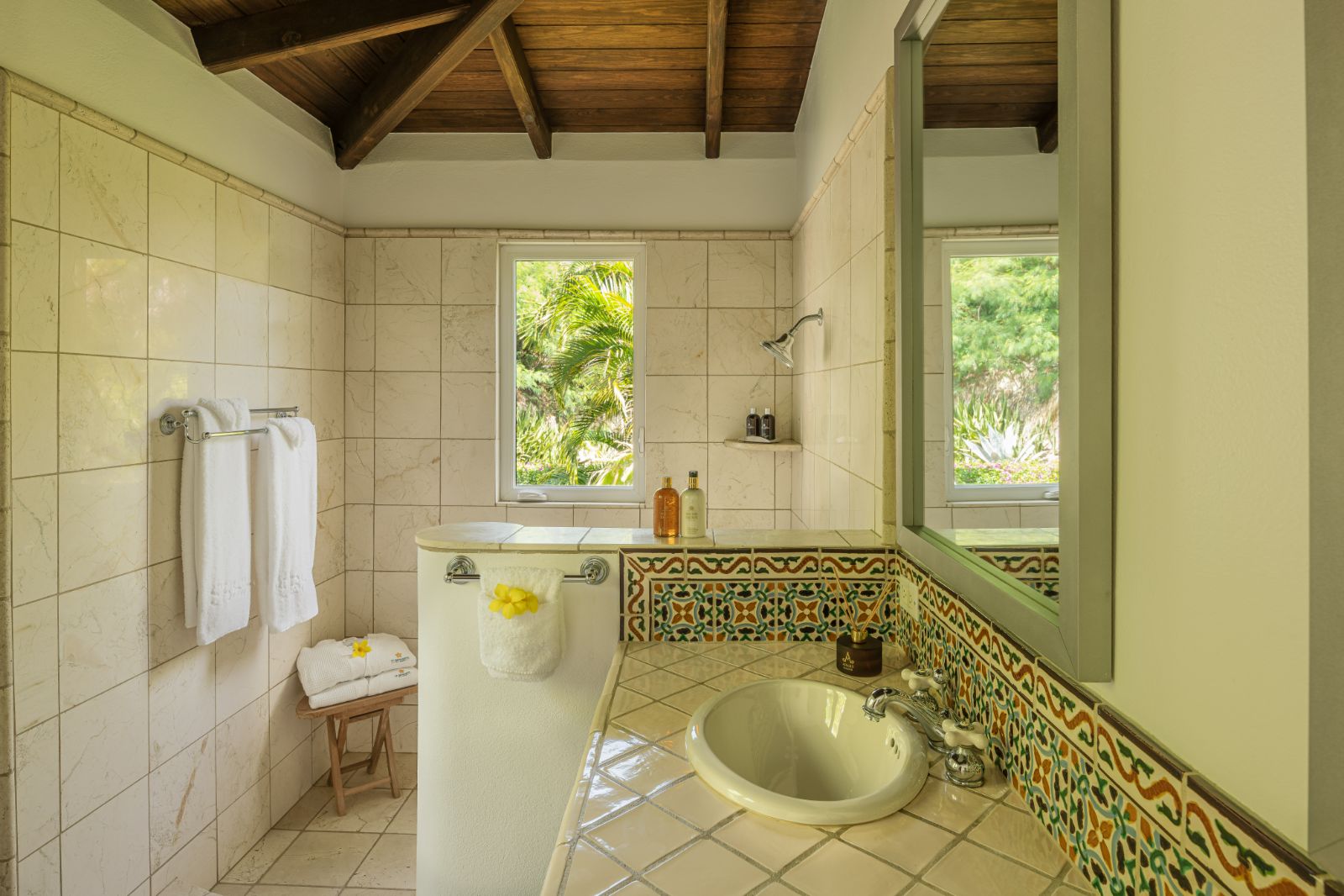 Bathroom 1 at St Bernard's Hill House in the British Virgin Islands
