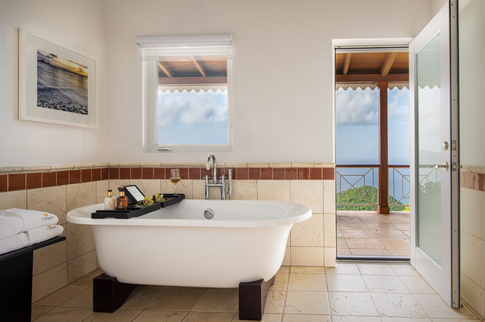 Bathroom 2 at St Bernard's Hill House in the British Virgin Islands