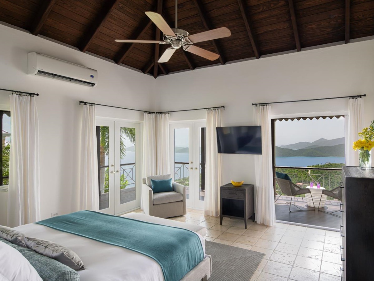 Bedroom 3 at St Bernard's Hill House in the British Virgin Islands
