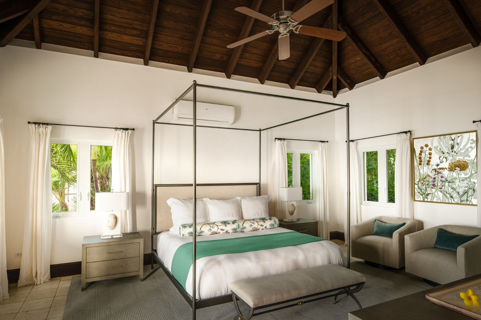 Master Bedroom at St Bernard's Hill House in the British Virgin Islands