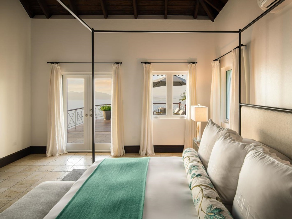 Master Bedroom View at St Bernard's Hill House in the British Virgin Islands