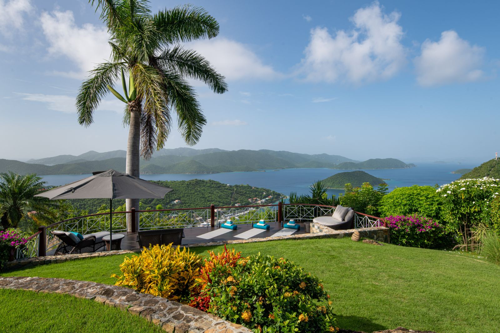 Sun Deck at St Bernard's Hill House in the British Virgin Islands