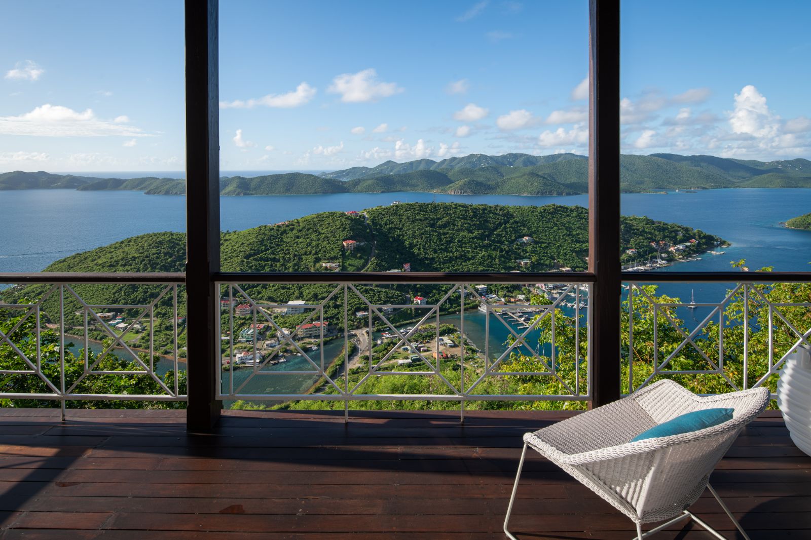Veranda View at St Bernard's Hill House in the British Virgin Islands