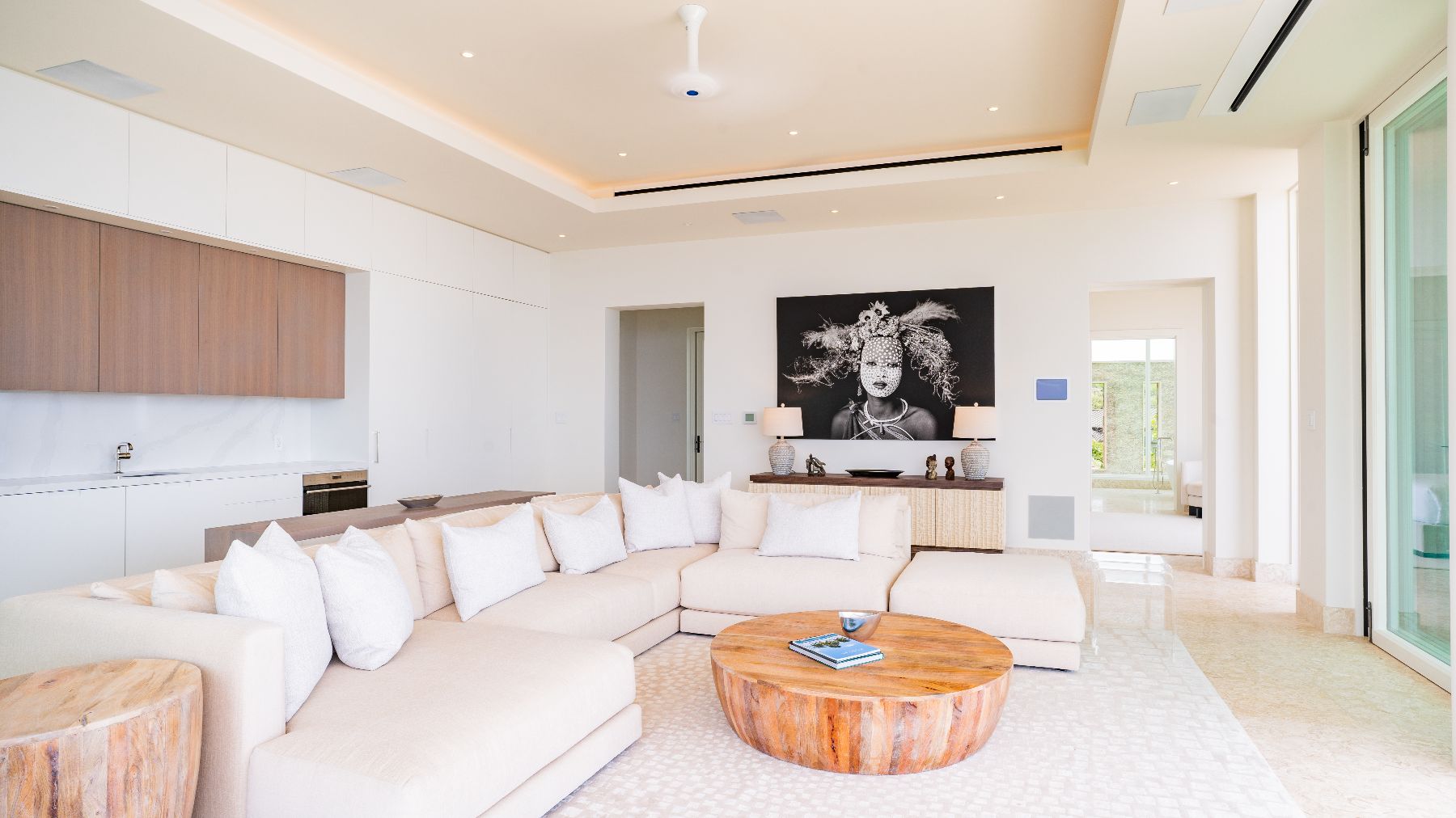 Sitting room at Starlight in the Nut Oil Bay Resort in the British Virgin Islands