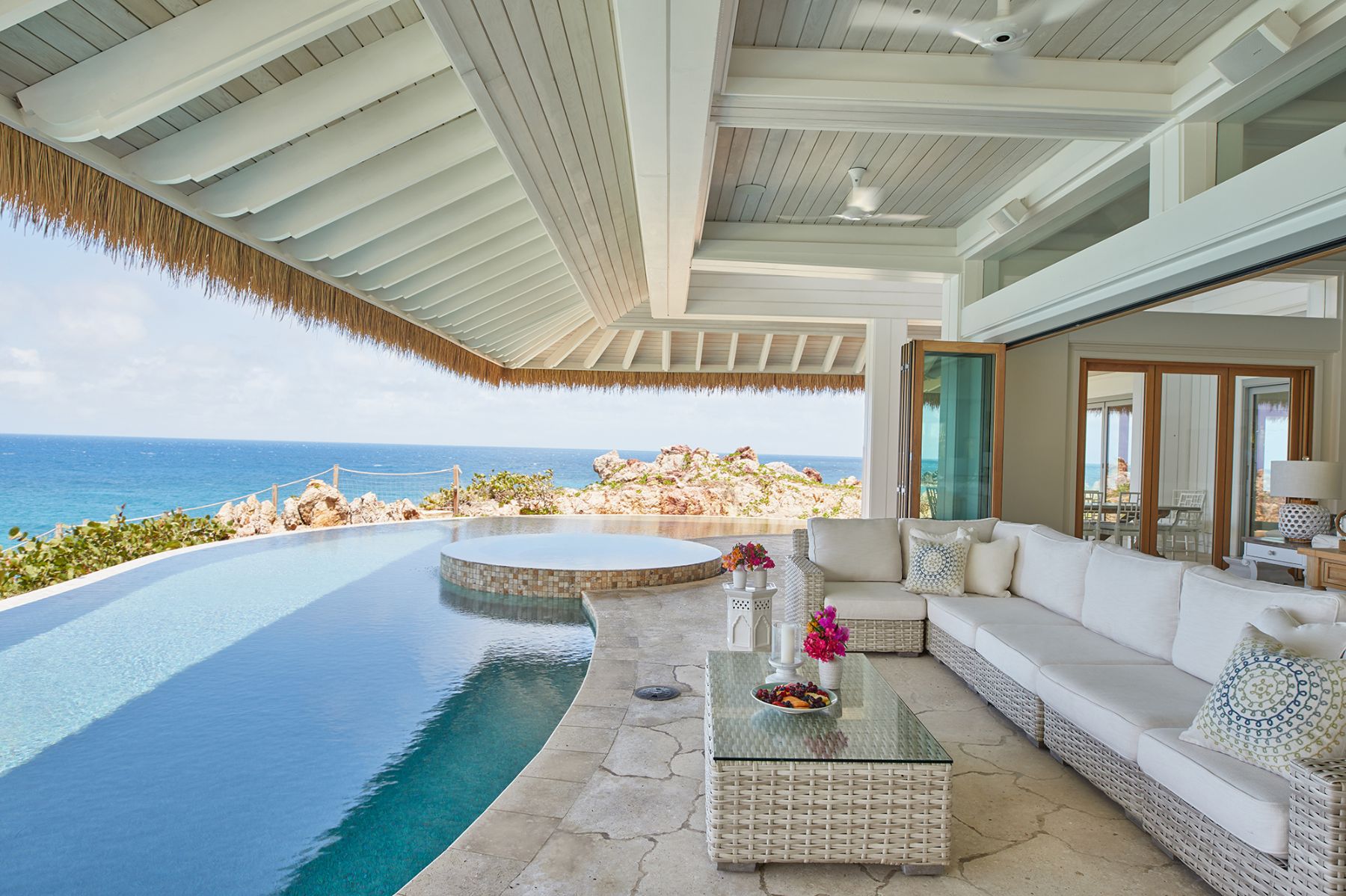 Pool in Headland House at The Branson Estate on Moskito Island in the British Virgin Islands