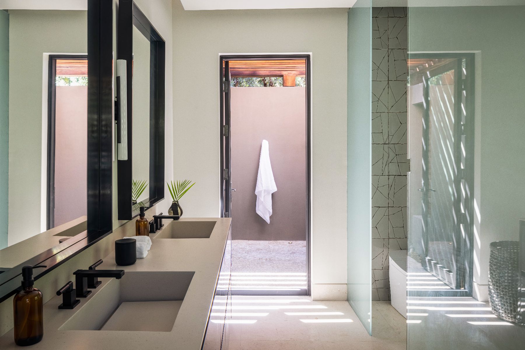 Bathroom at Xela in Oil Nut Bay in the British Virgin Islands