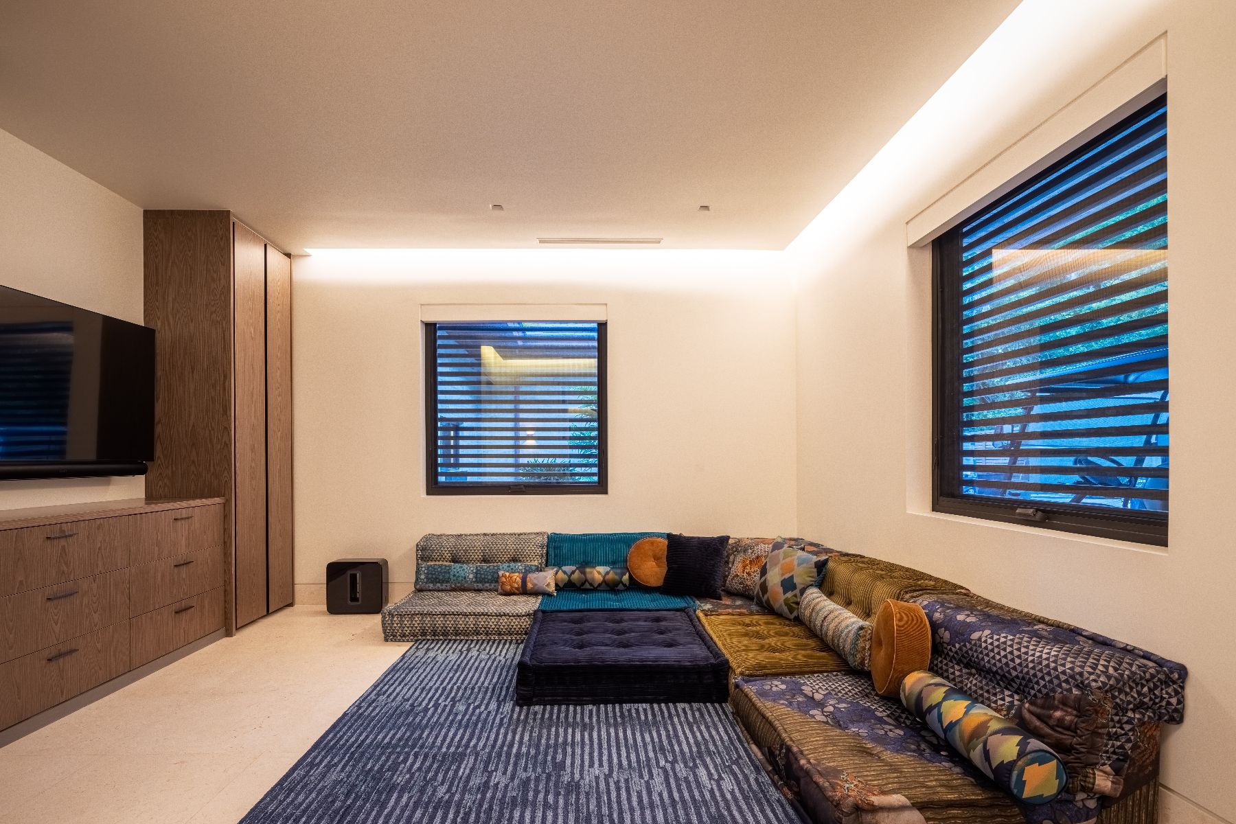 Living room at Xela in Oil Nut Bay in the British Virgin Islands