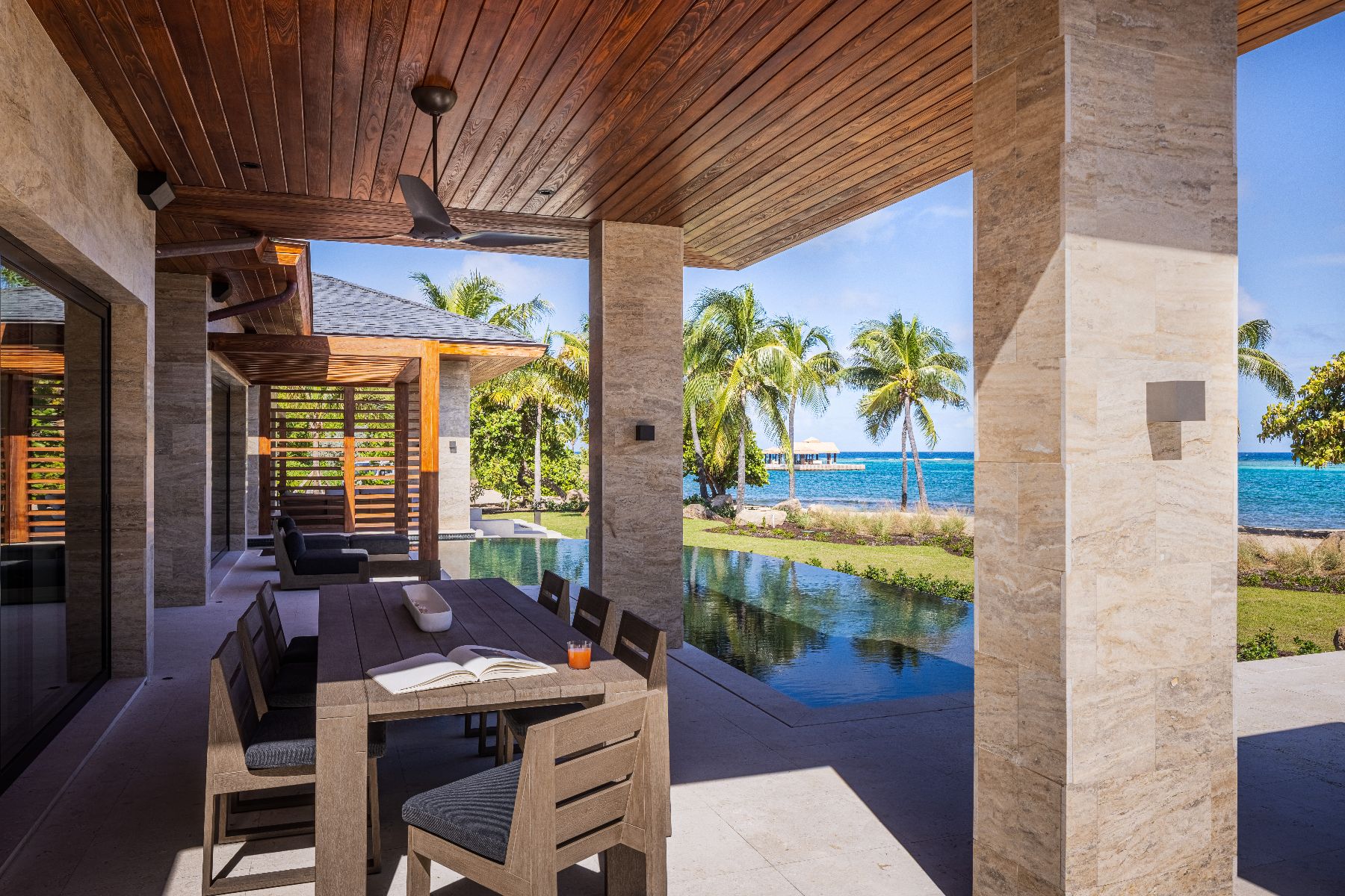 Outdoor dining at Xela in Oil Nut Bay in the British Virgin Islands