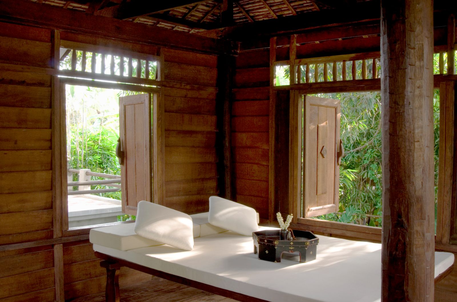Khmer Village House suite at Amansara in the Siem Reap region of Cambodia