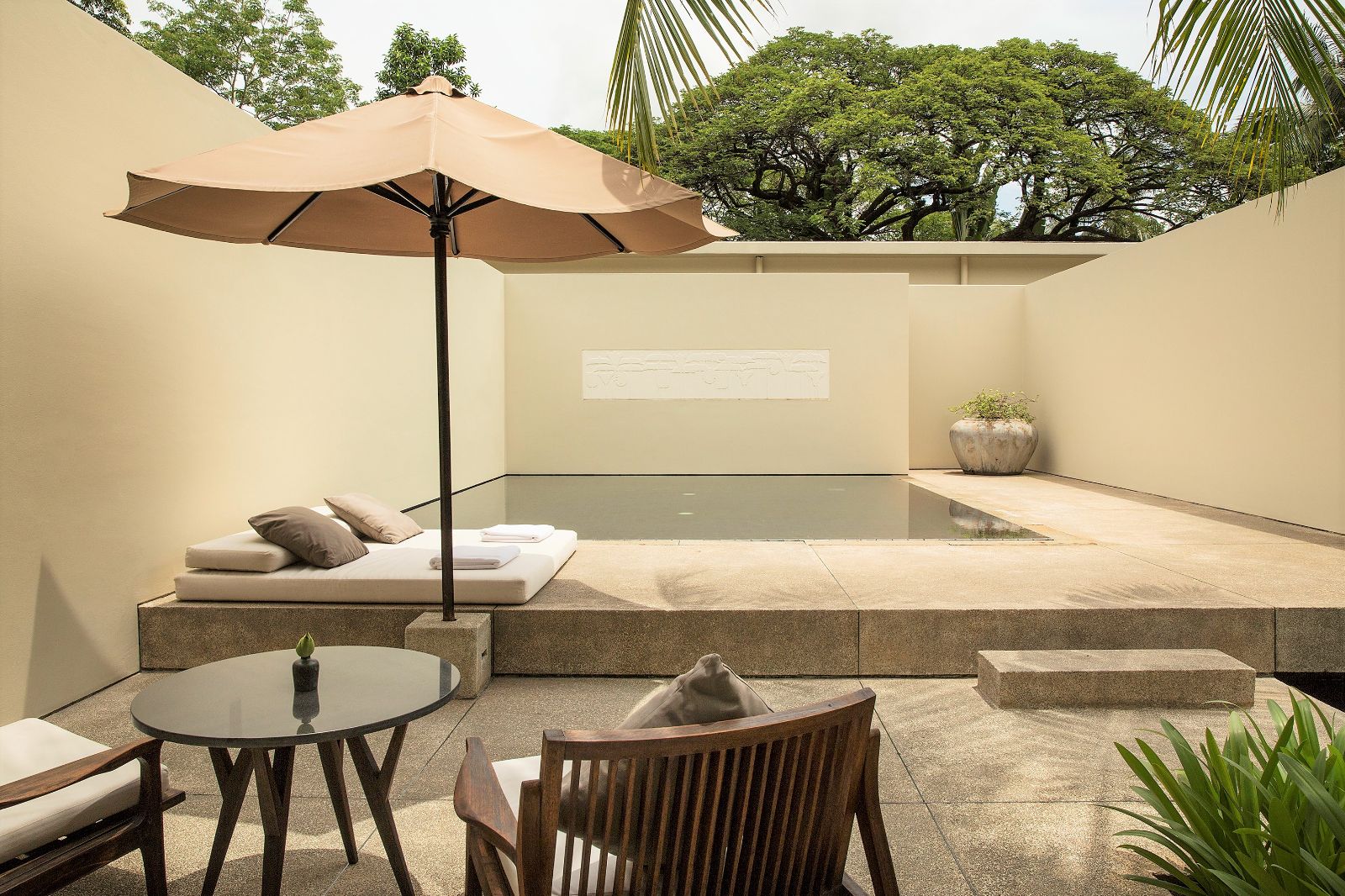 Pool suite at Amansara in the Siem Reap region of Cambodia