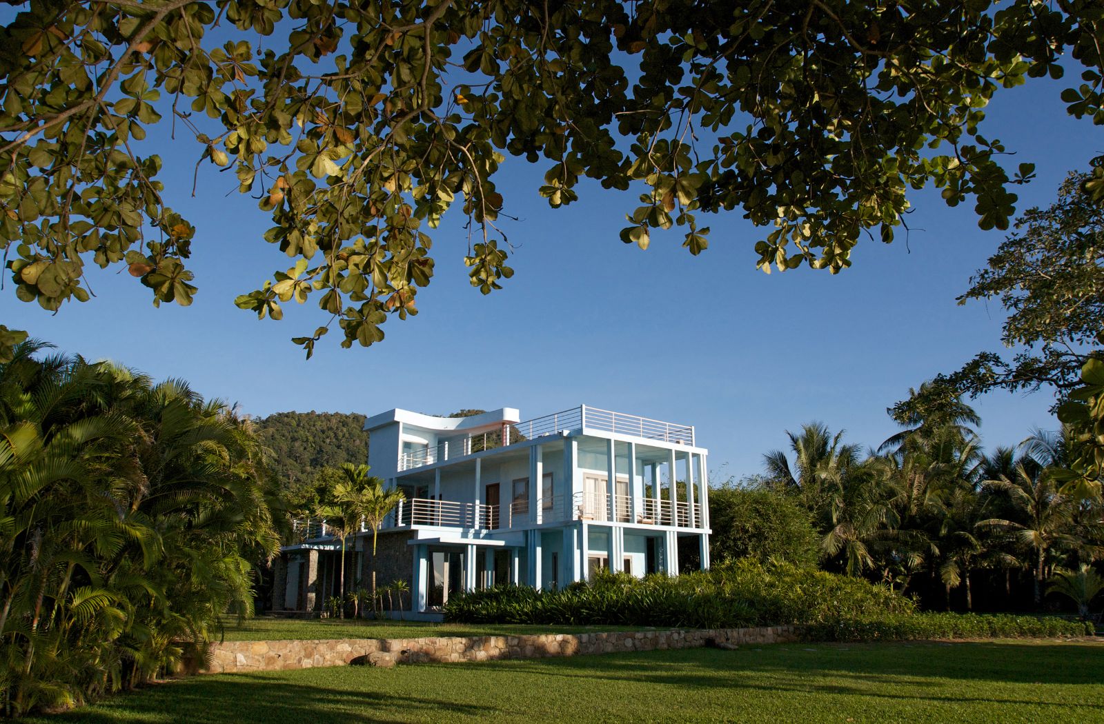 Exterior and grounds of Knai Bang Chatt resort in Cambodia
