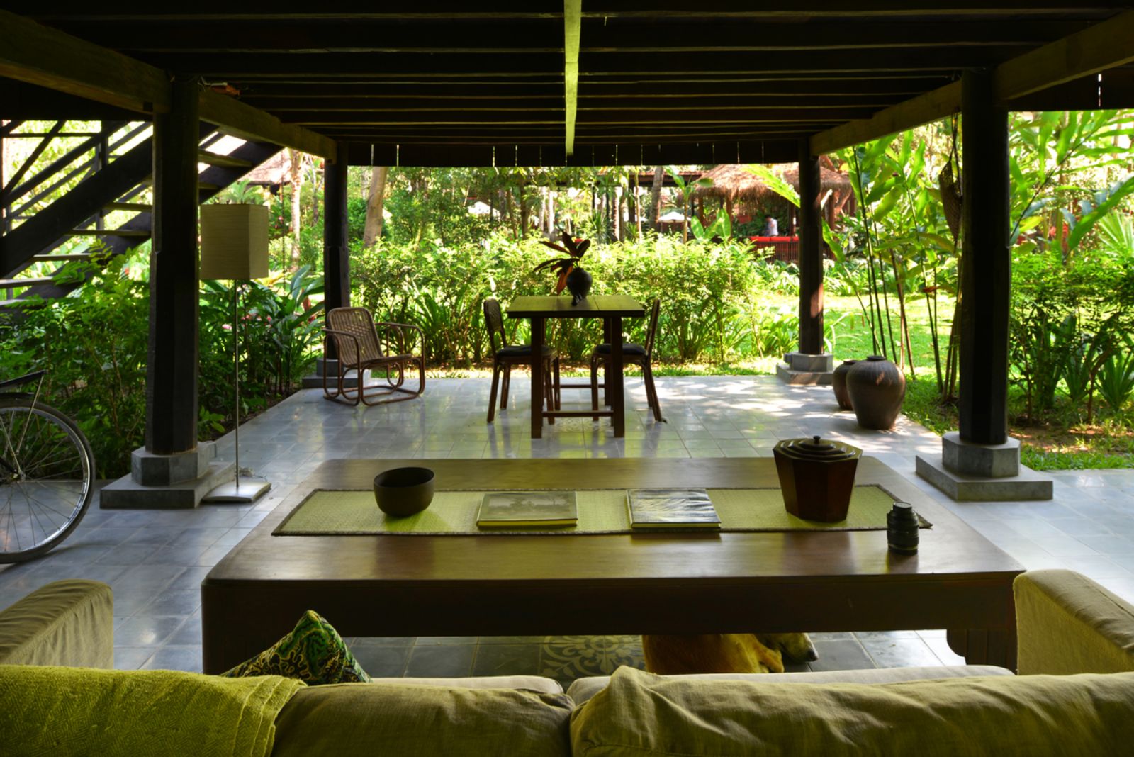 Khouse open space at Maison Polanka in Cambodia's Siem Reap