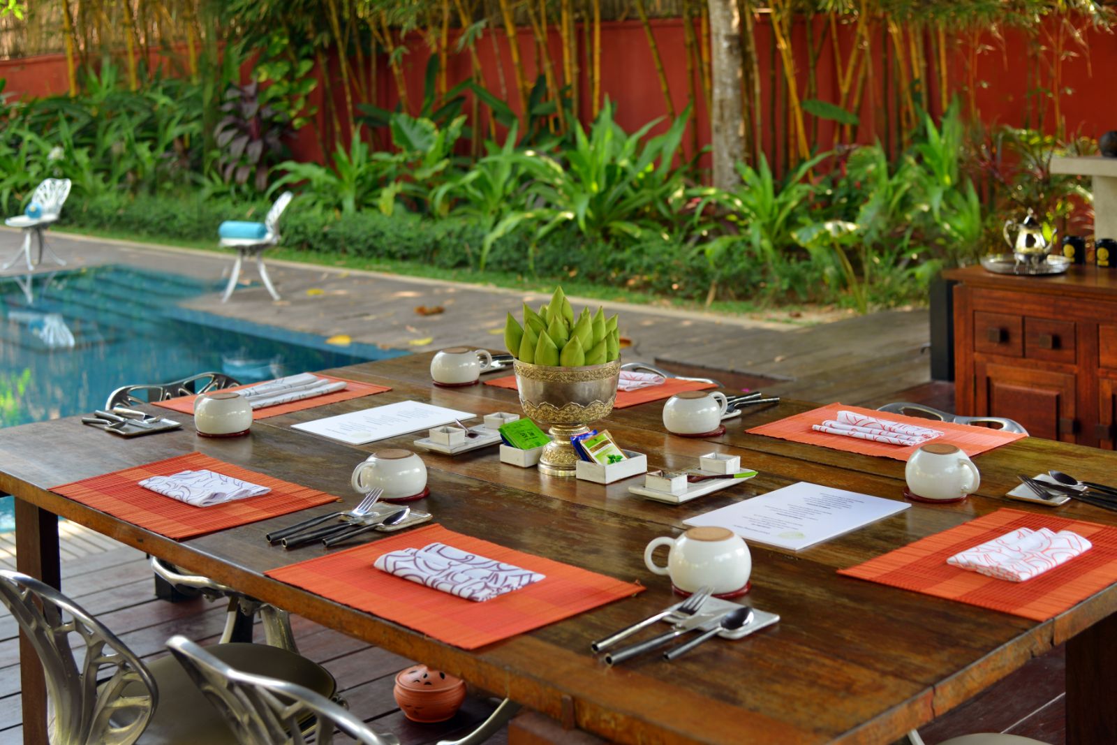 Sala breakfast at Maison Polanka in Cambodia's Siem Reap