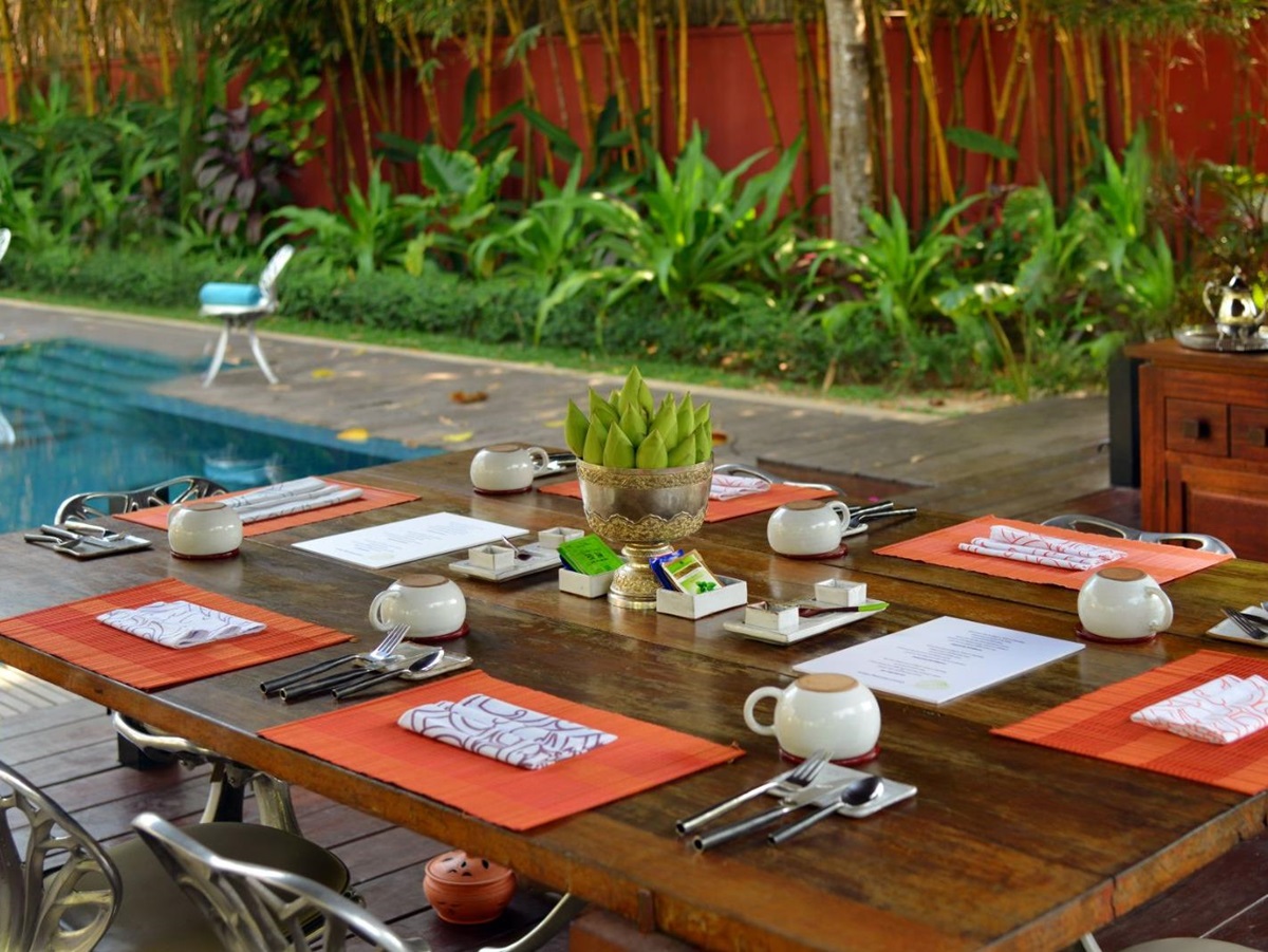 Sala breakfast at Maison Polanka in Cambodia's Siem Reap