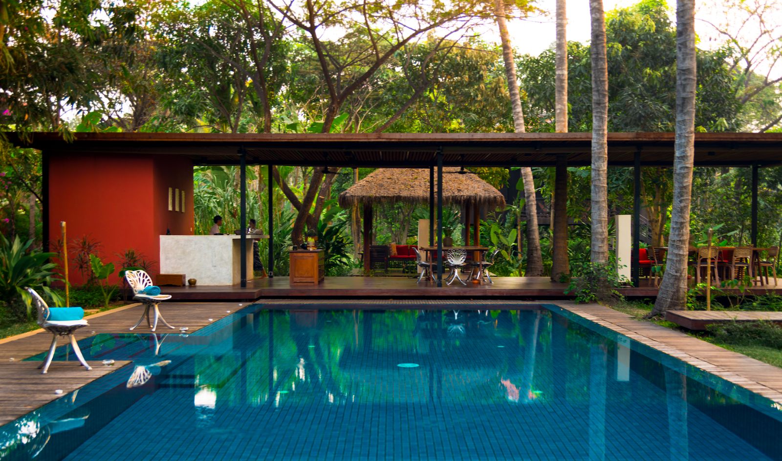 Sala restaurant at daytime at Maison Polanka in Cambodia's Siem Reap