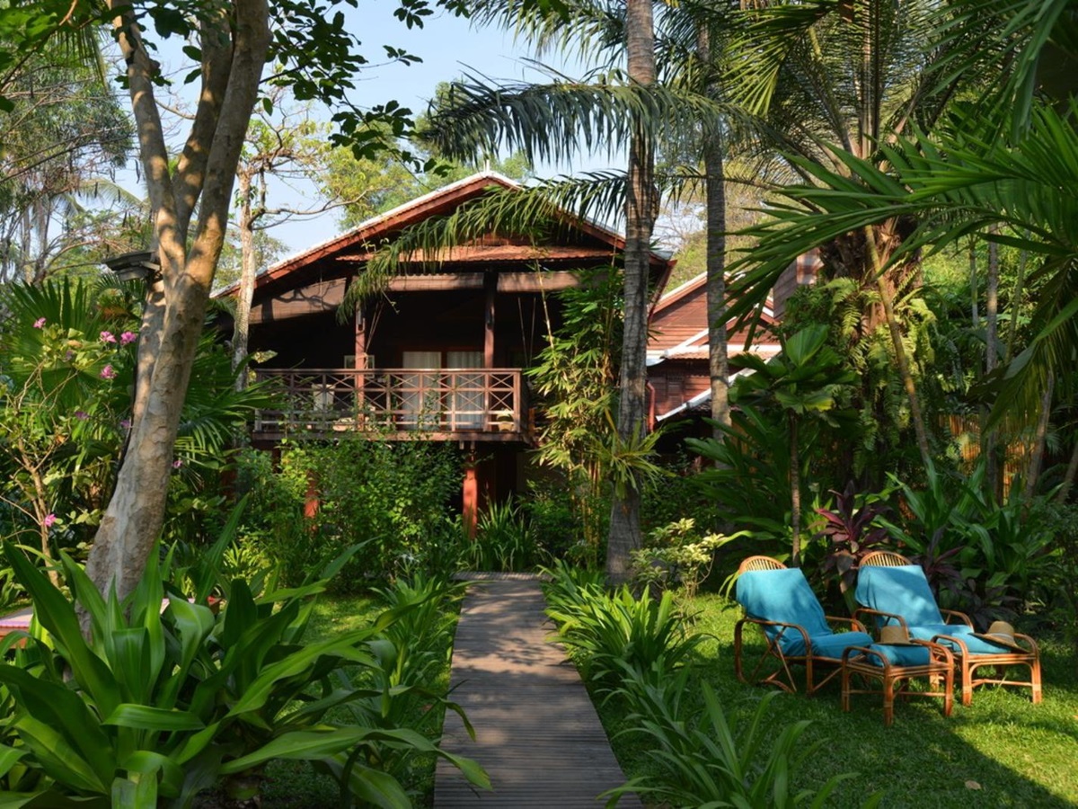 Exterior of The Maison villa at Maison Polanka in Cambodia's Siem Reap