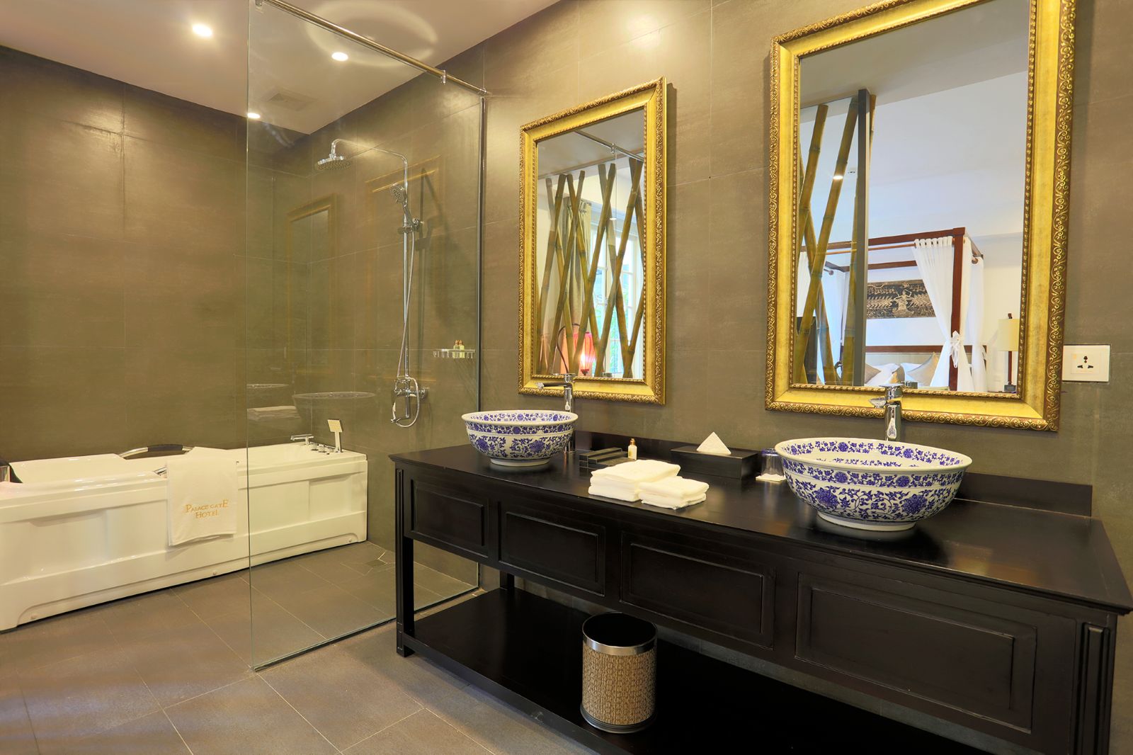 Bathroom at Palace Gate Hotel in Phnom Penh, Cambodia