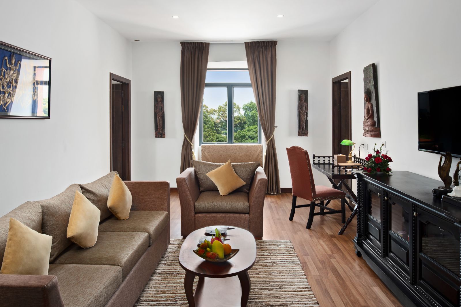 Royal Two Bed suite living room, at Palace Gate Hotel in Phnom Penh, Cambodia