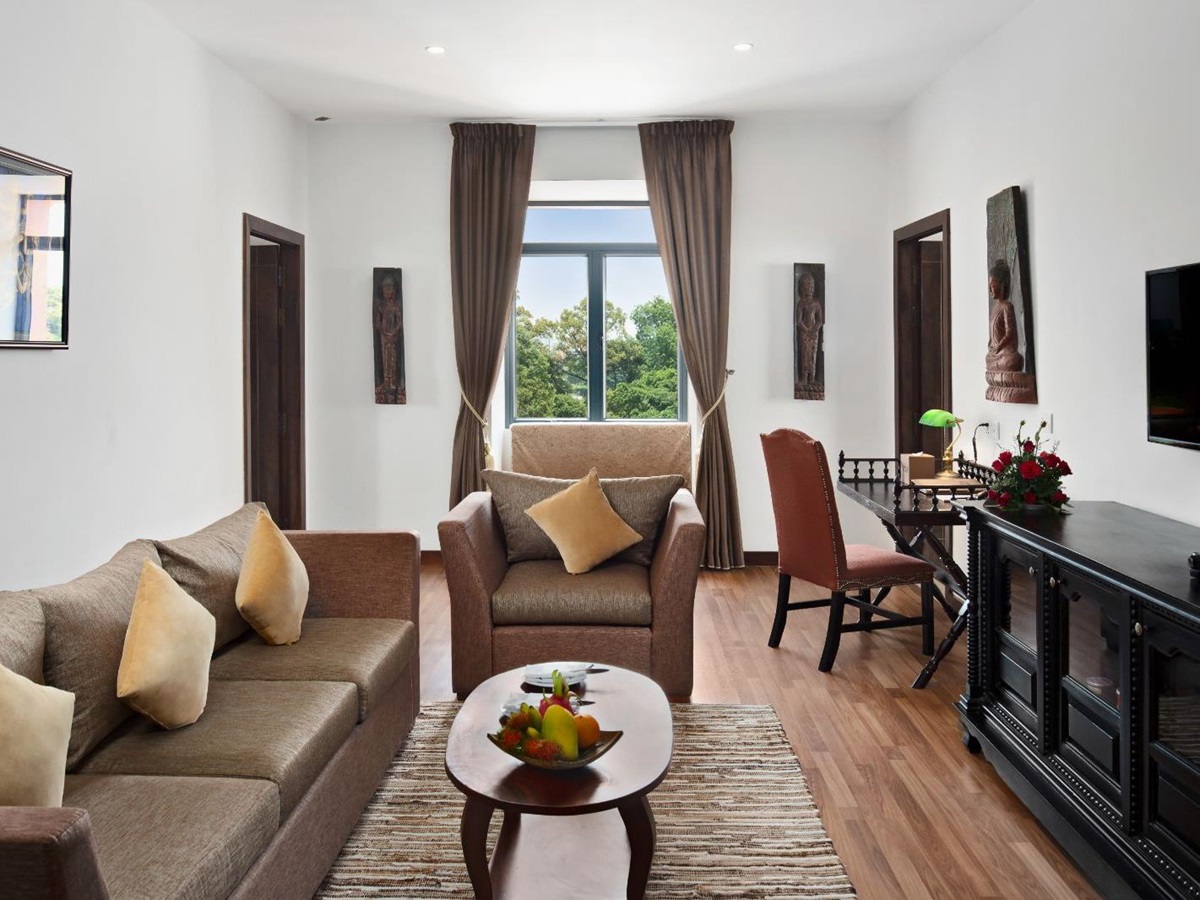 Royal Two Bed suite living room, at Palace Gate Hotel in Phnom Penh, Cambodia