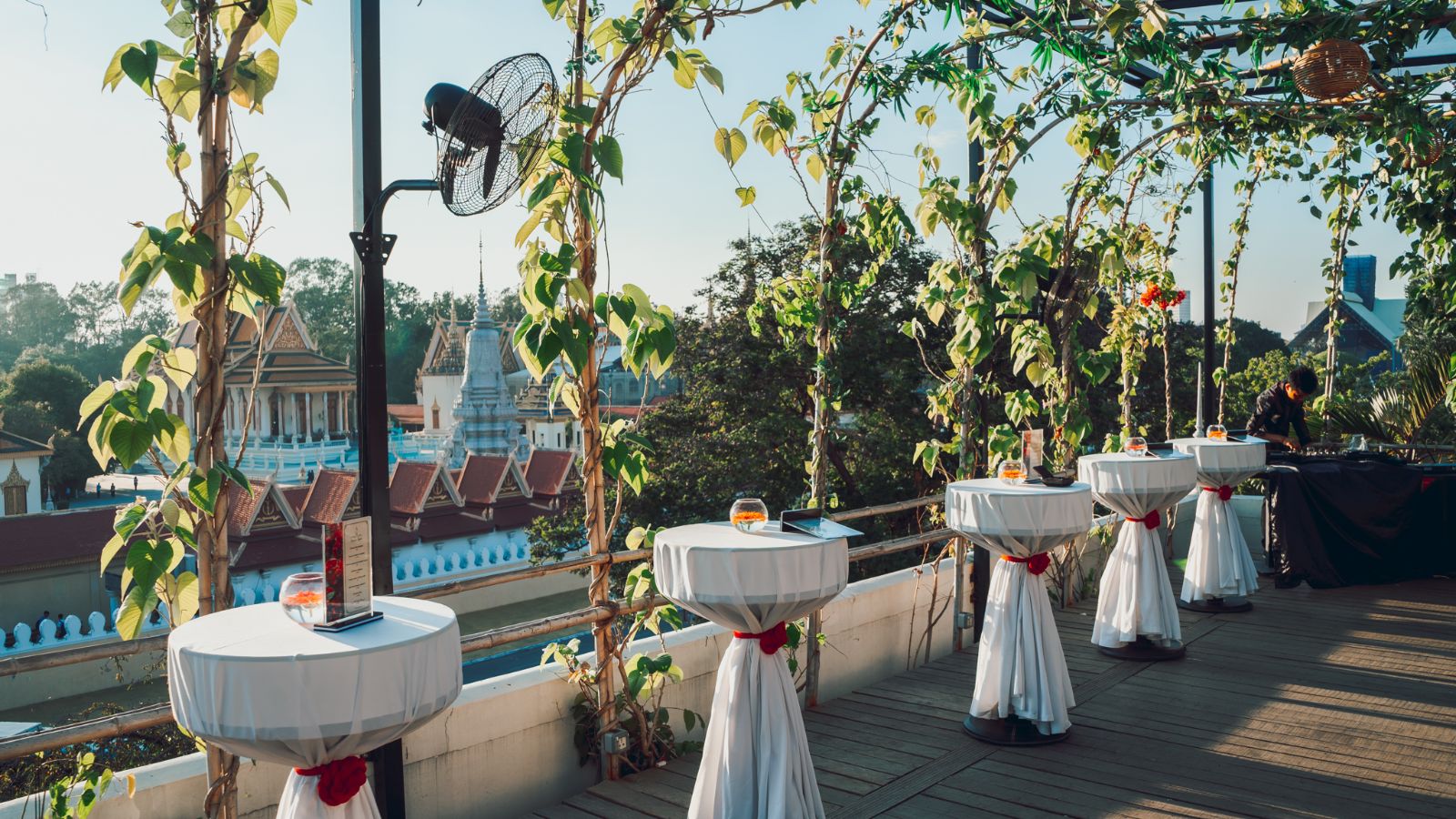 Sky Bar at Palace Gate Hotel in Phnom Penh, Cambodia