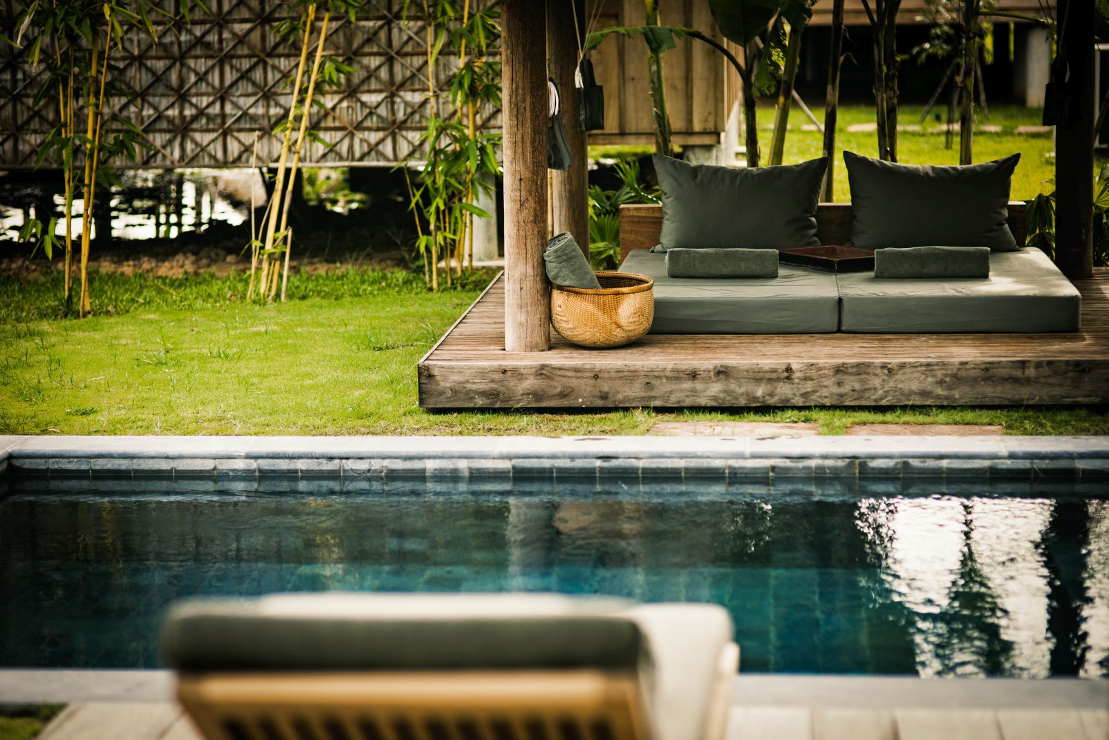 Villa and pool at Phum Baitang hotel in Cambodia