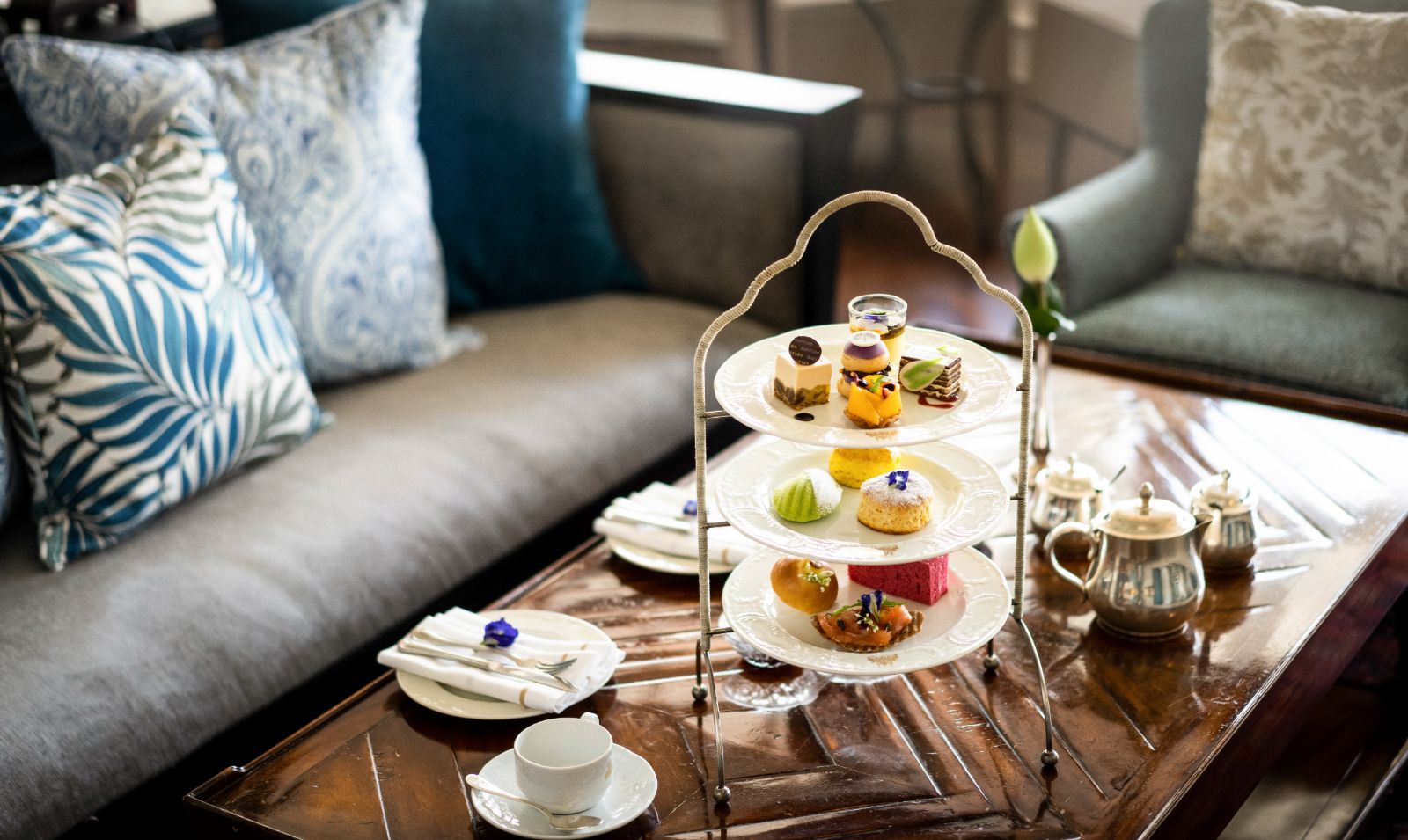 Afternoon tea at Raffles Grand Hotel d'Angkor