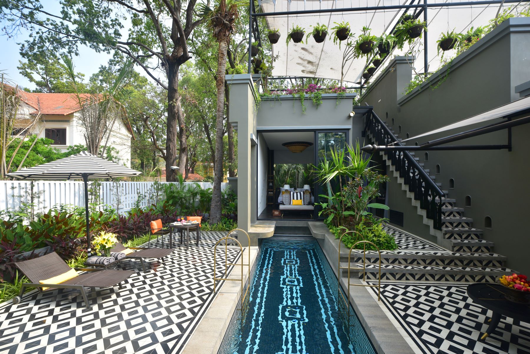 Executive Villa designed by Bill Bensley at Shinta Mani Angkor in Siem Reap